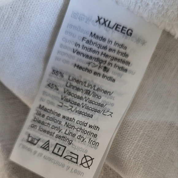 J Crew Linen Button Front Wide Strap Tank Size 2X - Picture 7 of 11